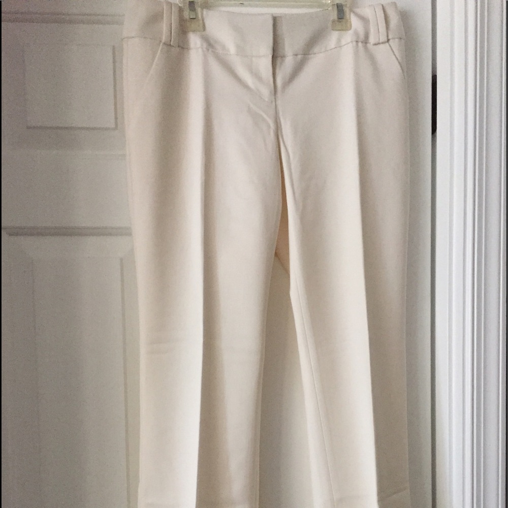 Ivory Boot Cut Trouser Pants NWT