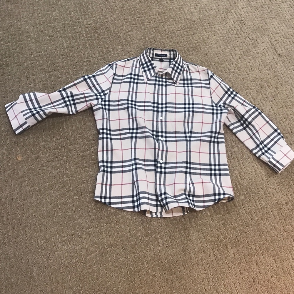 Burberry (authentic) Ladies Blouse 3/4 sleeve
