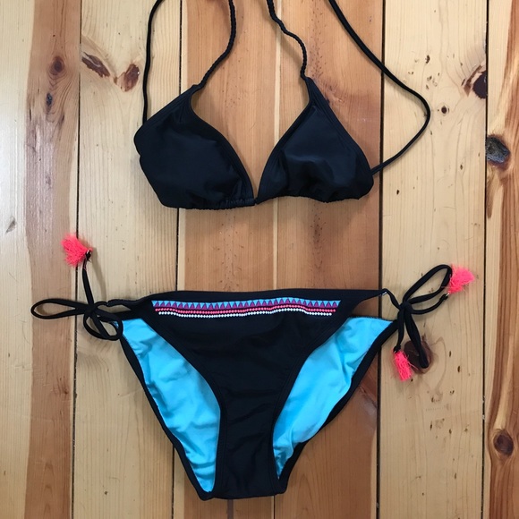 Other - Black Bikini with Tassels Other - Black Bikini with Tassels