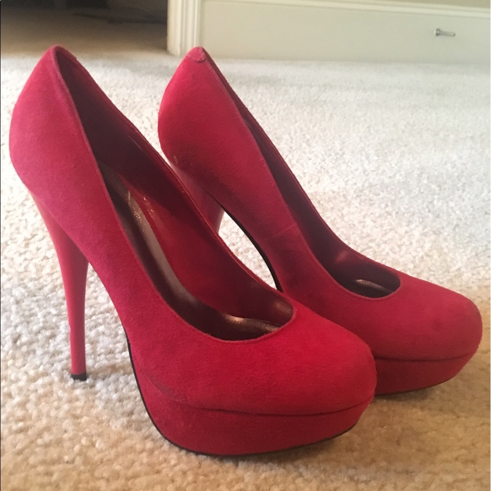 Baker red high heels