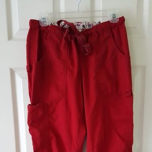 KOI SCRUB PANTS, RED