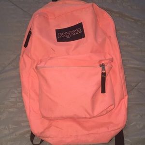 Coral Pink Jansport Backpack