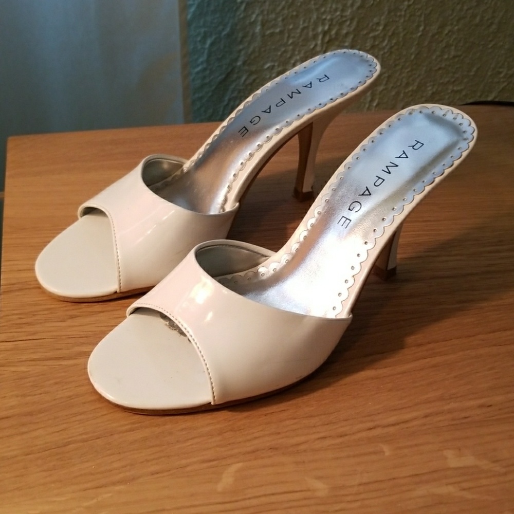 White high heel sandals