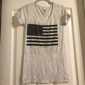 VS American flag love pink shirt!