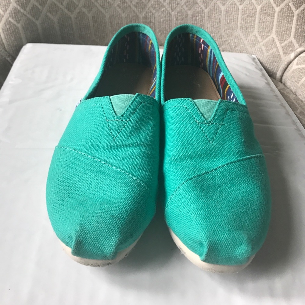 Classic TOMS - Pool Green Canvas