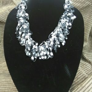 Handmade textile necklace