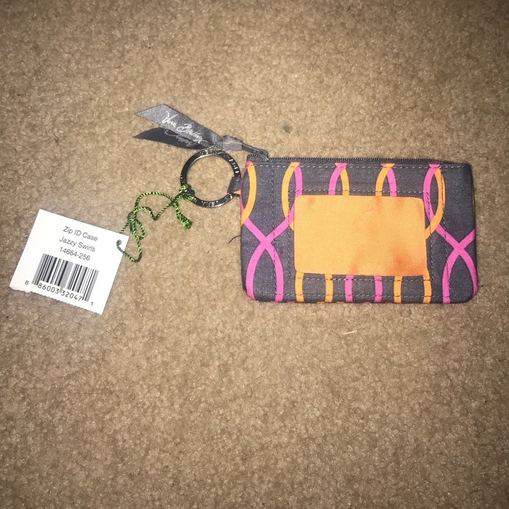 Vera Bradley Zip ID Case -Jazzy Swirls