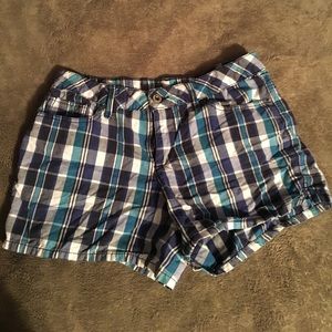 Women's plaid shorts