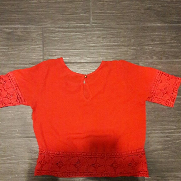 Red Formal/Casual Blouse - Picture 2 of 2