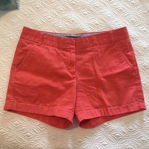 J. Crew chino coral shorts