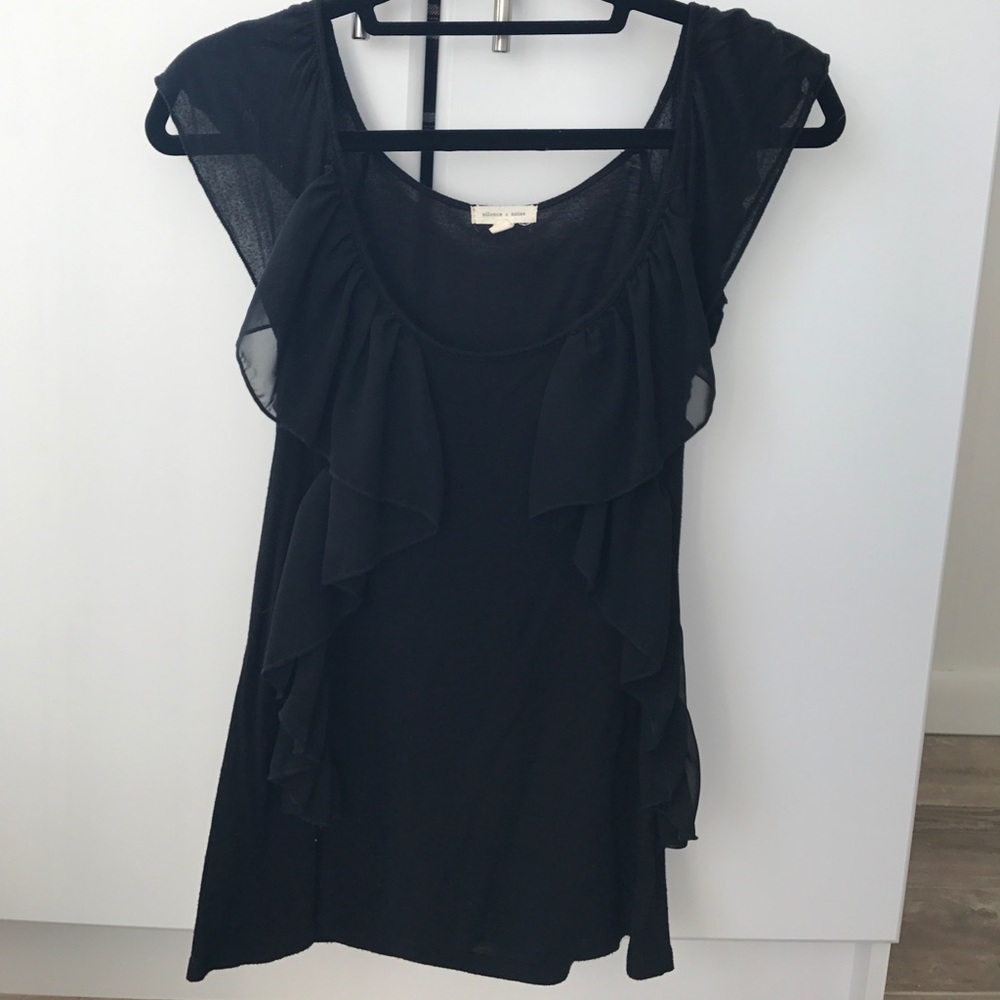 Slice + Noise Ruffled Tank - Picture 2 of 4
