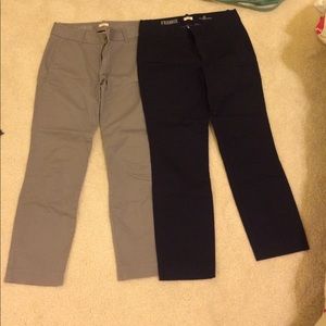 Grey and Navy J. Crew pants. Slightly worn.