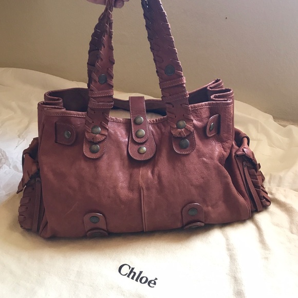 Chloe Saddle large Silverado in Cognac - Picture 1 of 8