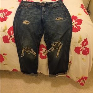 Madewell ripped jeans.