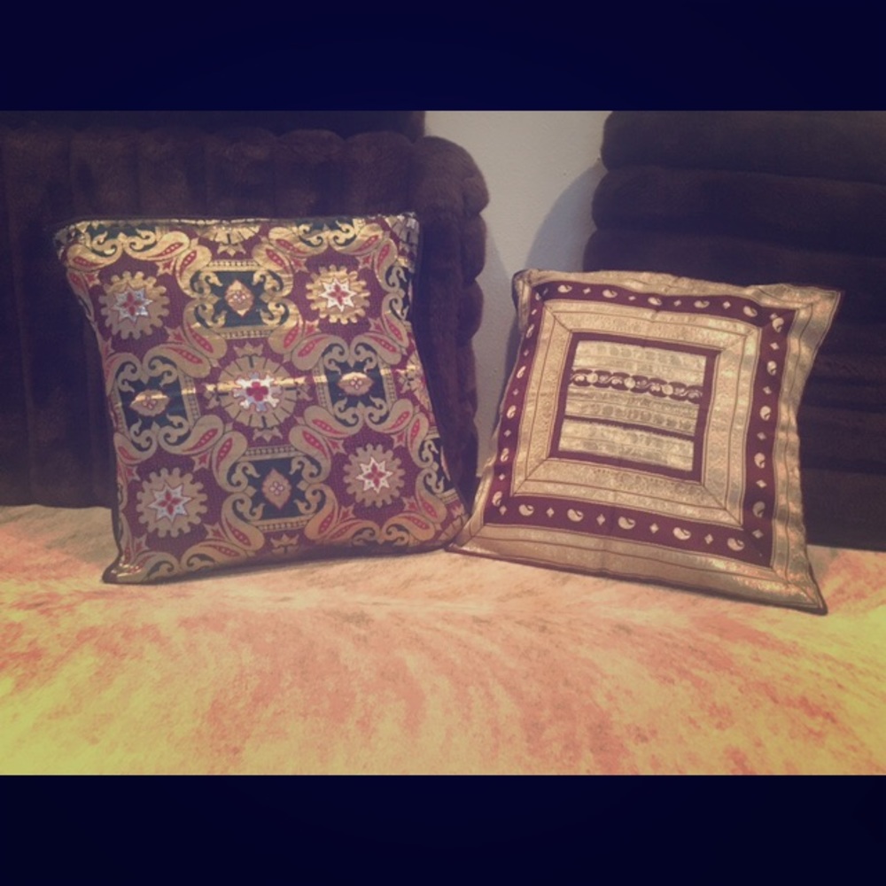 Vintage Indian pillow cases