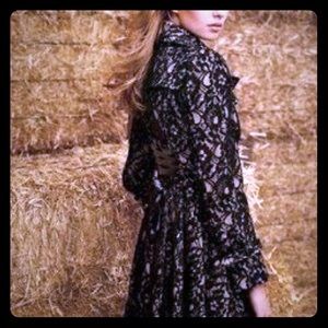 Bebe lace trench coat
