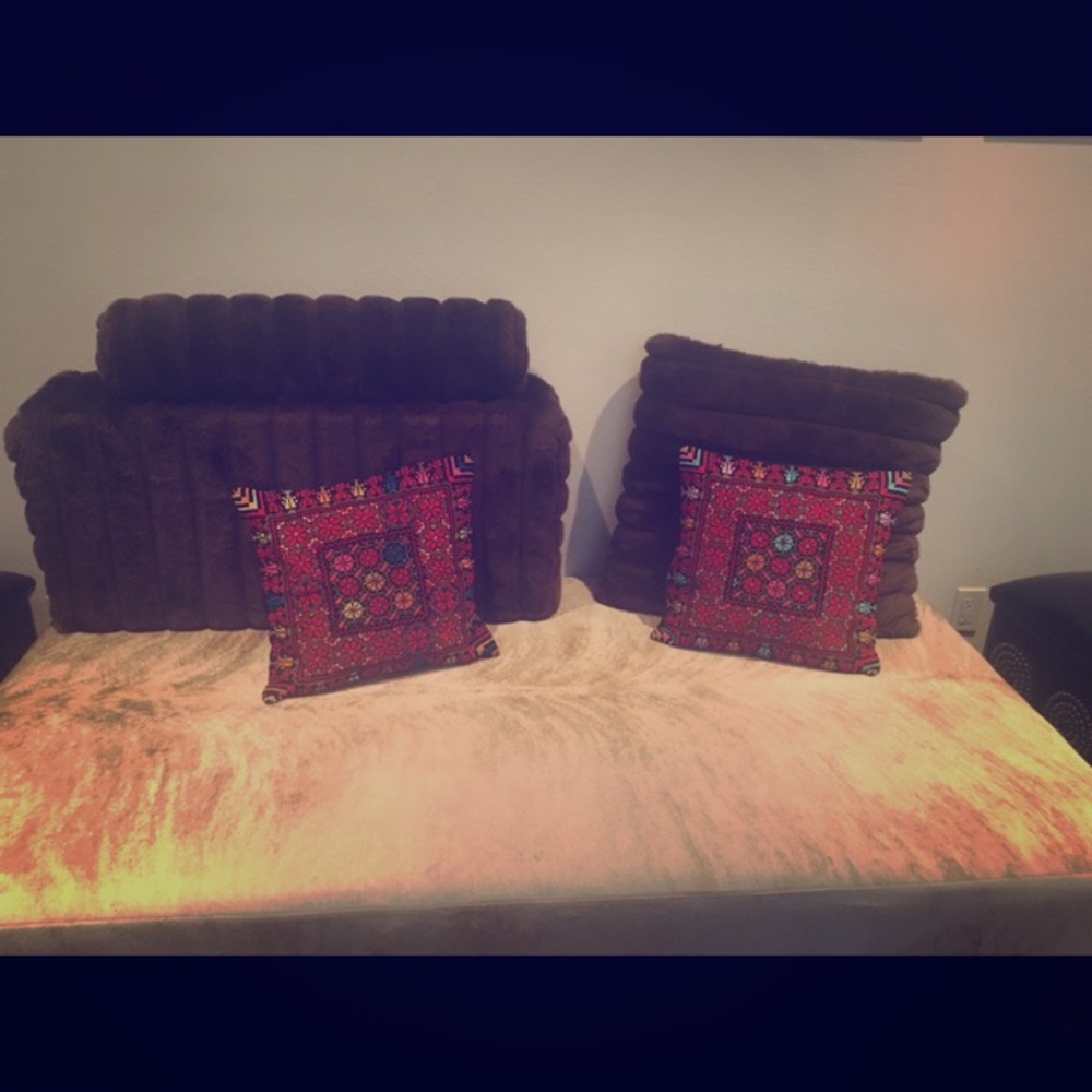 Jordanian intricately woven pillow cases