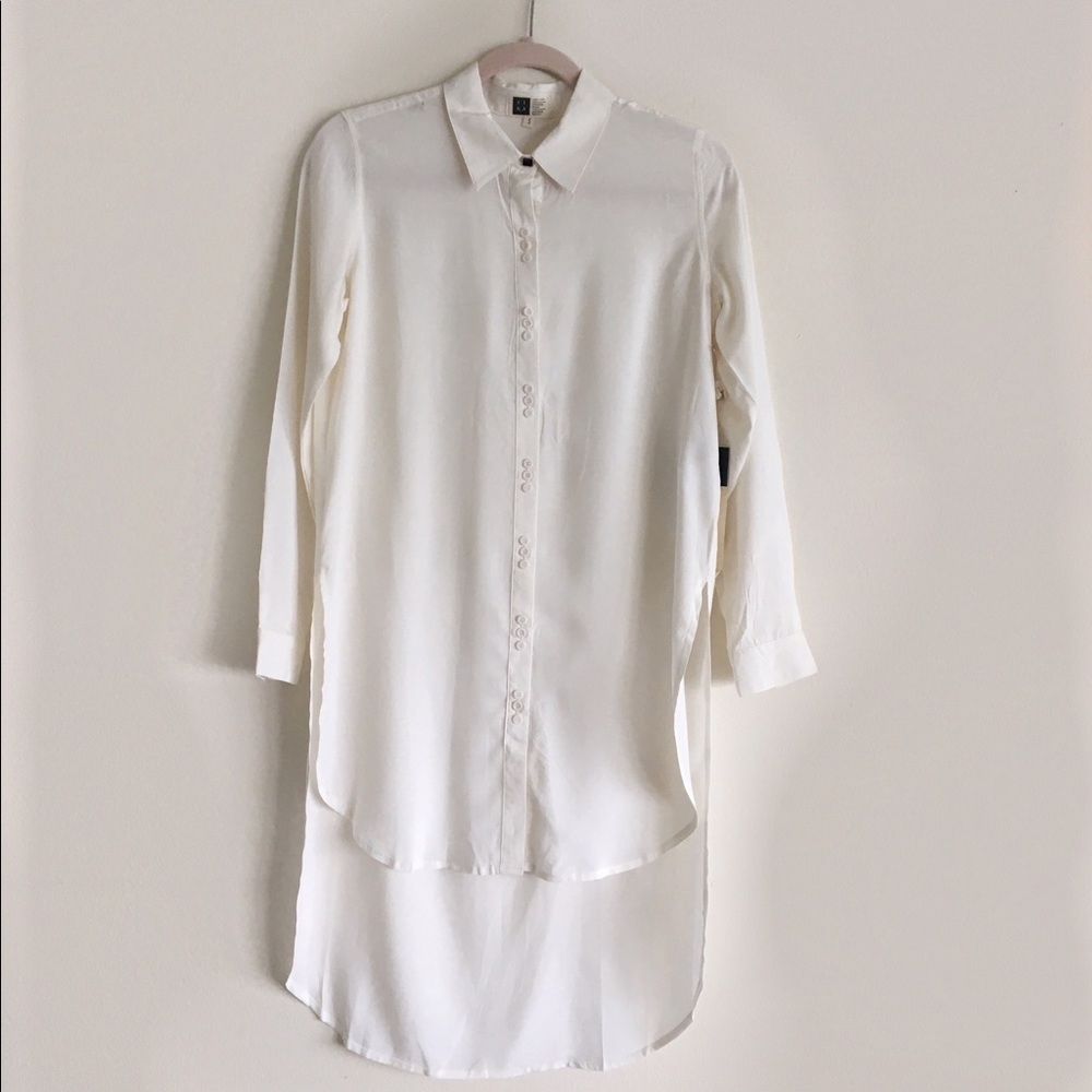 Ivory Summer Button Down 🌥