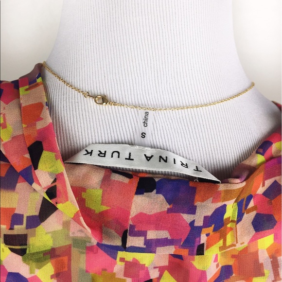 TRINA TURK COLORFUL TOP SIZE S - Picture 5 of 5