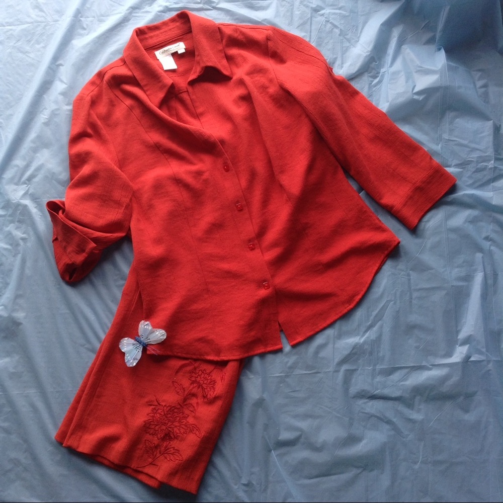 ColdWater Creek Matching Capri Set