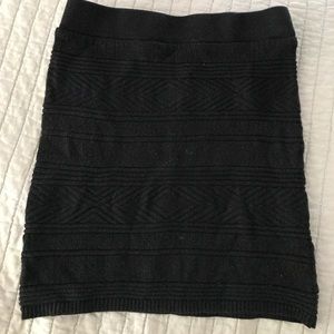 Black Aztec print skirt