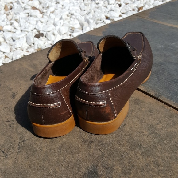A. Testoni Brown Leather Loafers size 8.5 main image 4