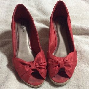 Lovely red wedges 😘❤️