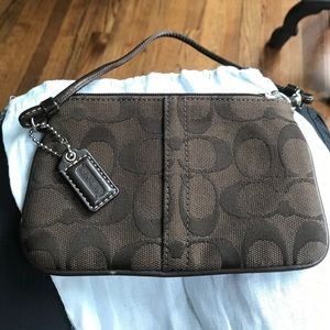 Coach mini wristlet. Gently used