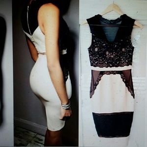 Sexy black lace dress