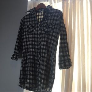 B&w flannel dress