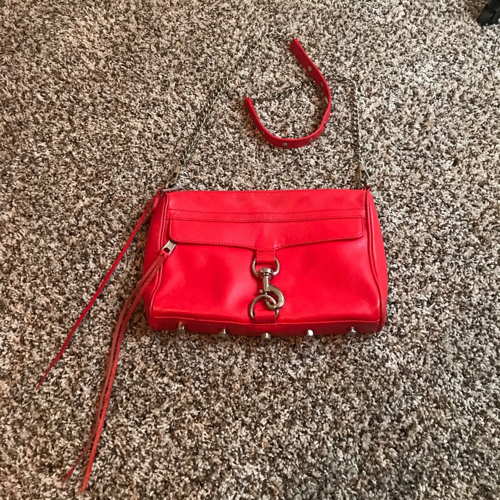 REBECCA MINKOFF Pebbled Leather Mini Crossbody Bag