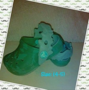 🐊🔲Shark Camo Translucent CROCS 4-5 k 🔲🐊