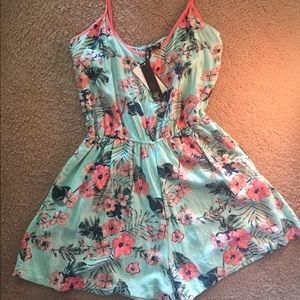 Floral Tropical Romper
