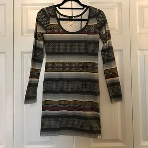 Billabong tribal bodycon dress