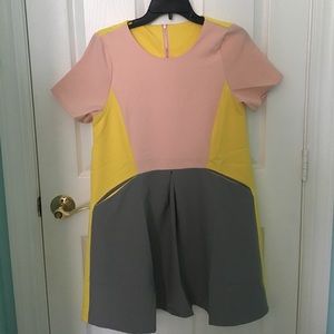 Color block Shift Dress