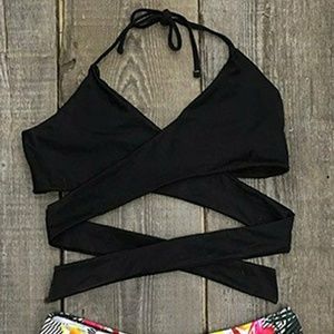 Cross Body Bikini Top
