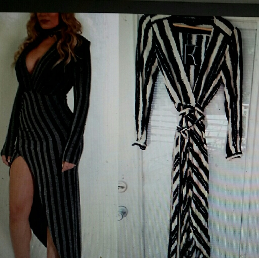 Elegant and sexy wrap-dress