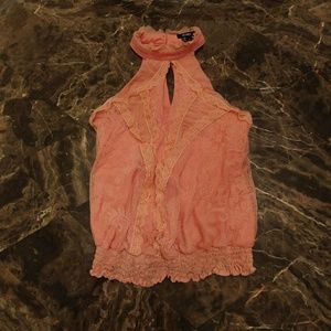 Strapless, halter neck top