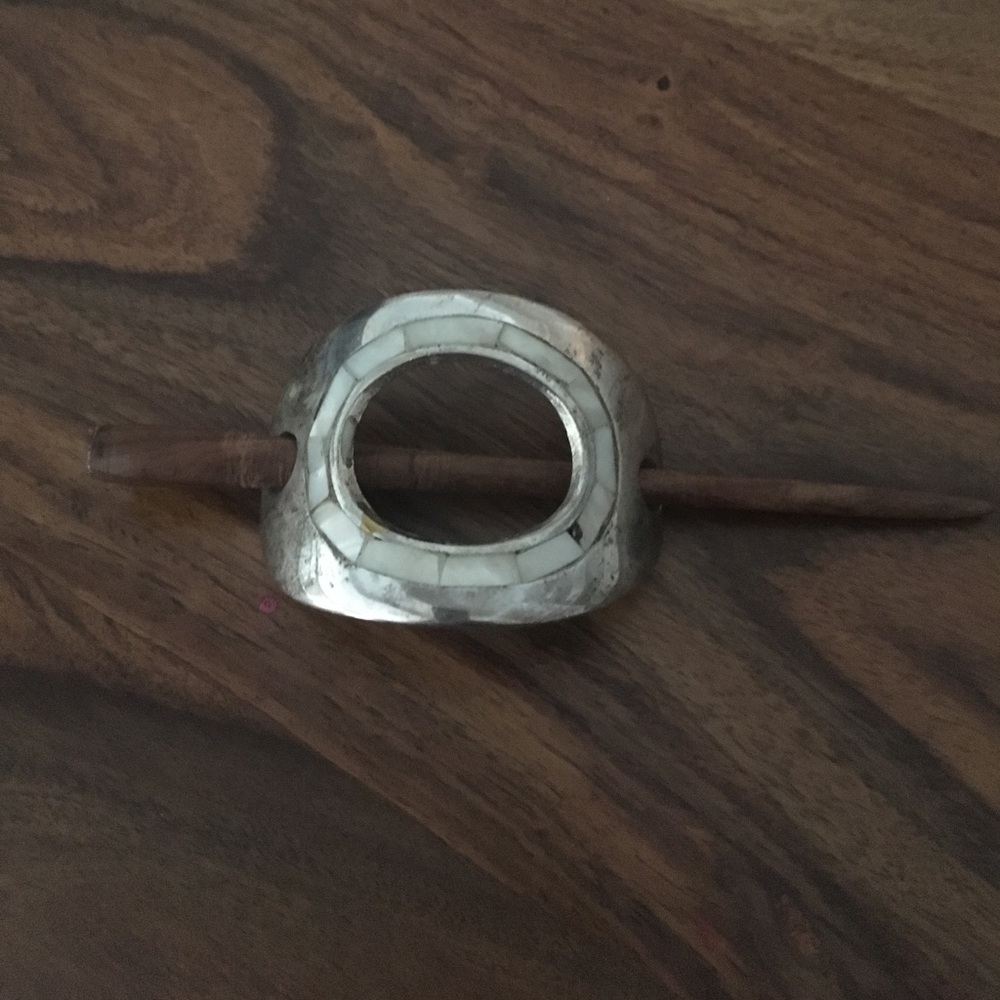 Free People Abalone Bun Holder