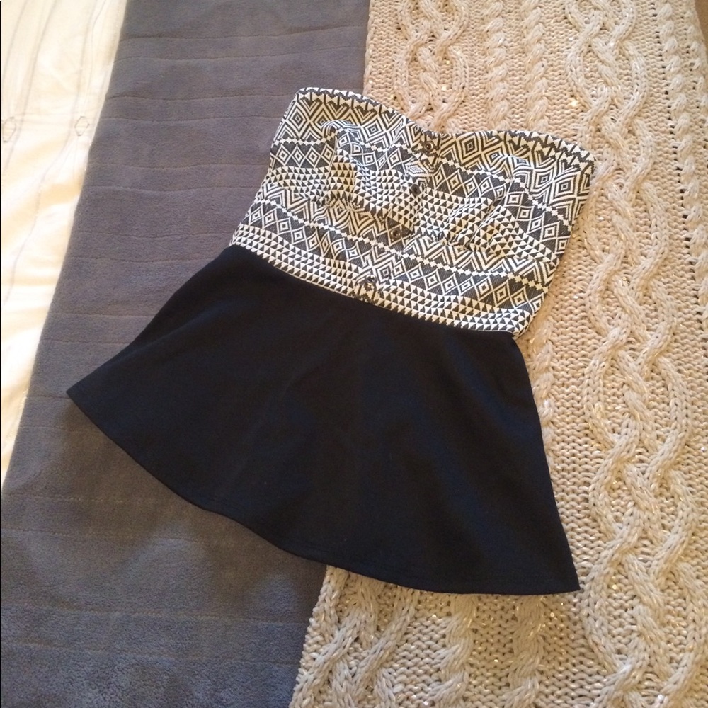 Strapless A-Line Shirt