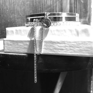 BCBG stacked bracelets