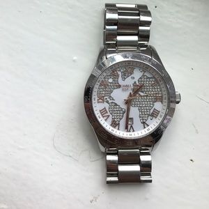 Michael Kors Rose Gold World Watch