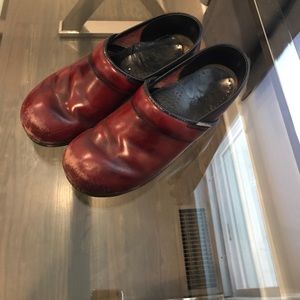 Very worn Dansko clogs
