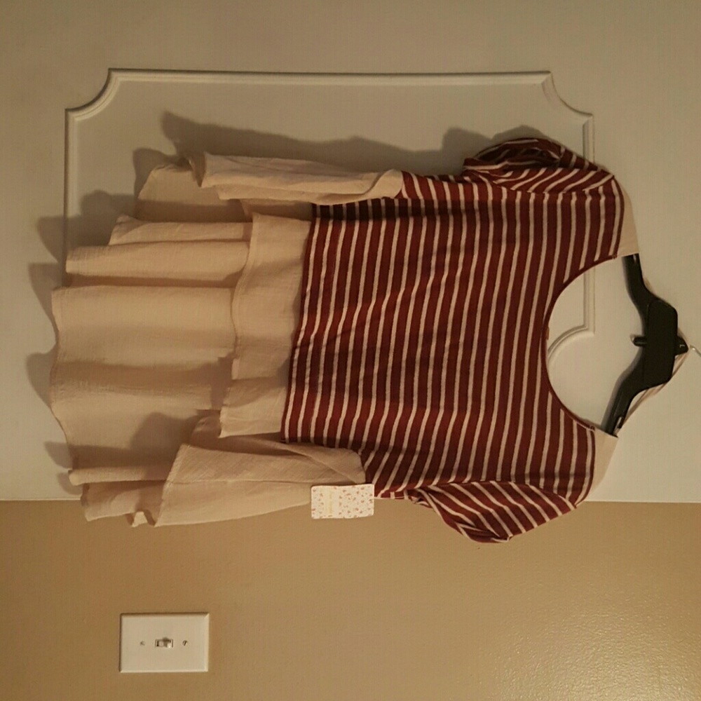 Free People dune combo shirt