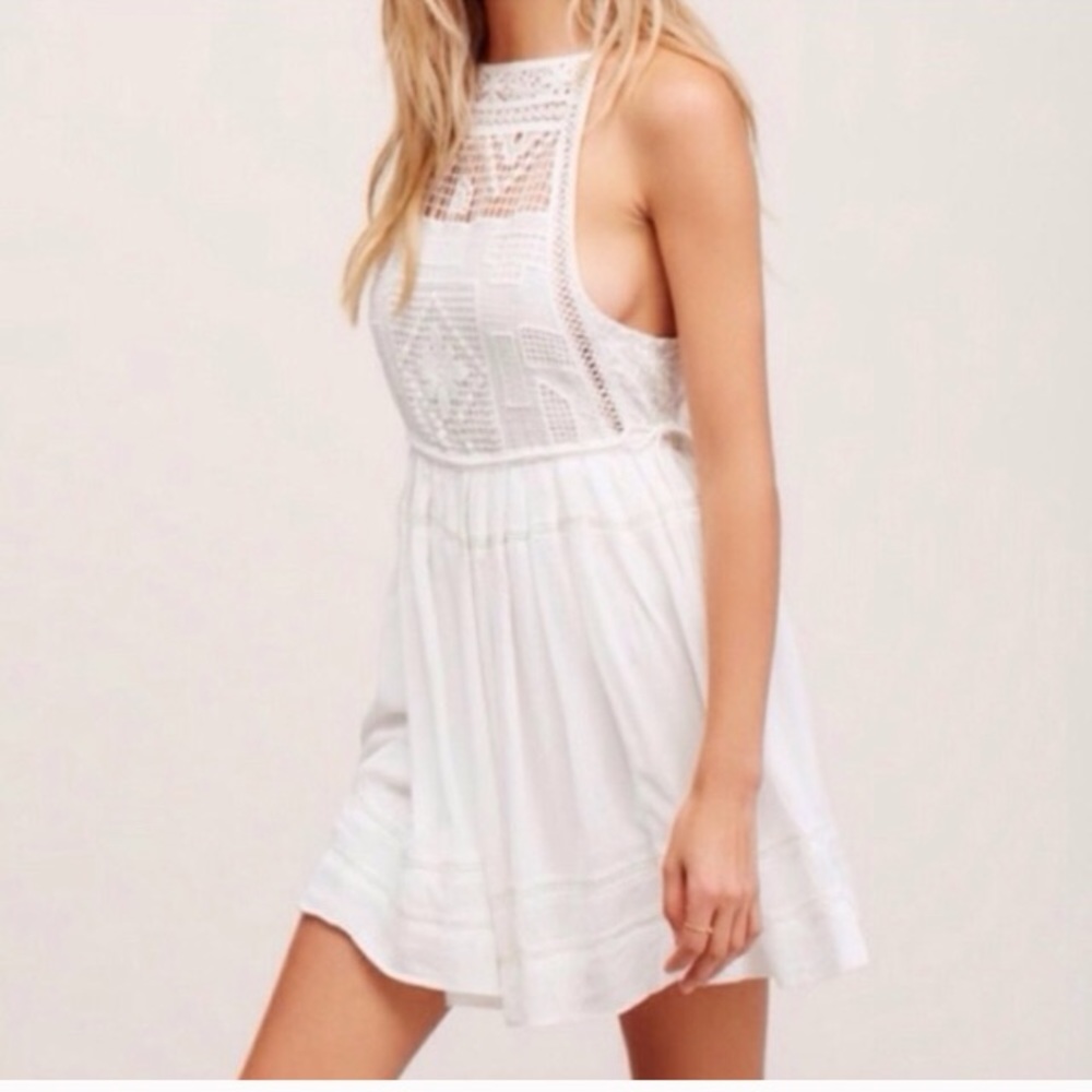 NWT - Free People Embroidered Babydoll Dress