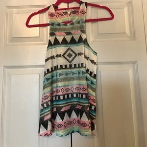 Tribal print tank
