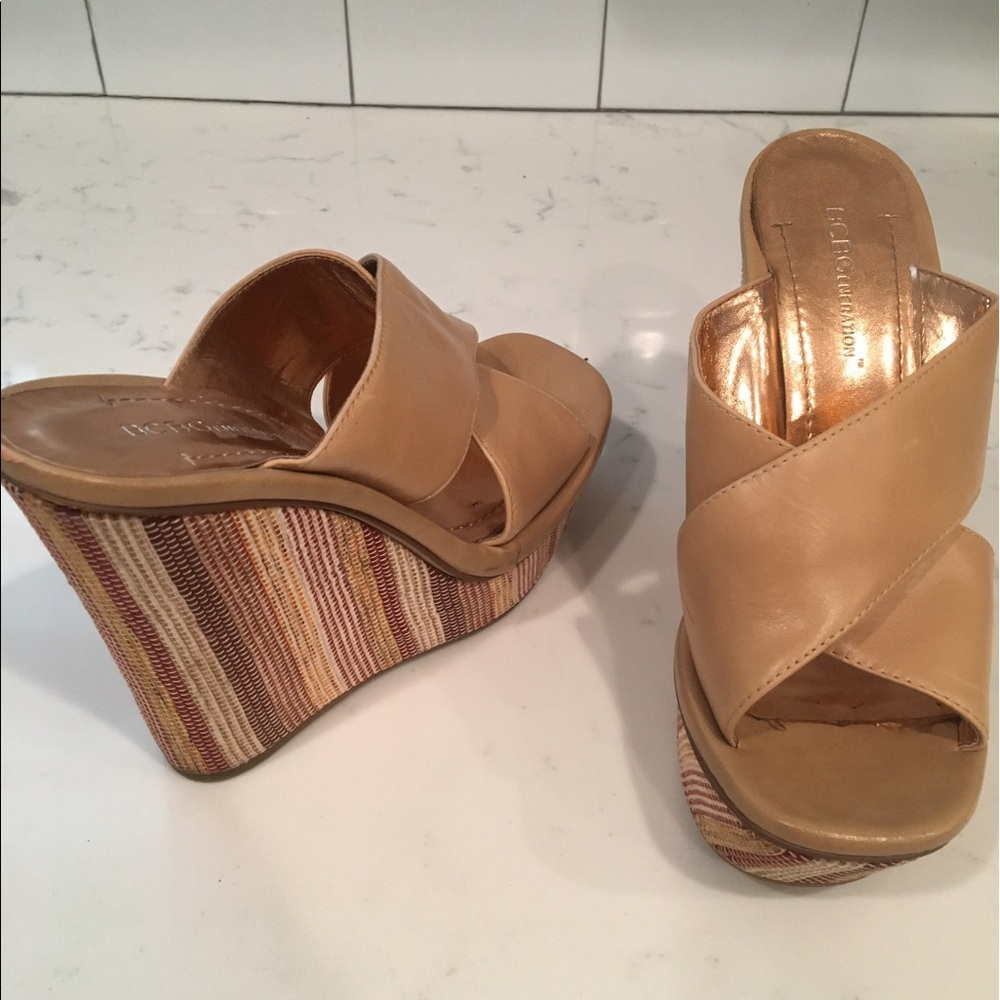Bcbg wedges worn twice