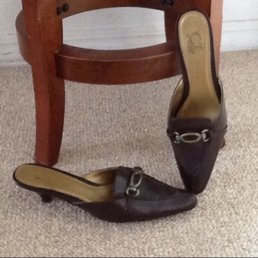 Slightly worn casual shoe