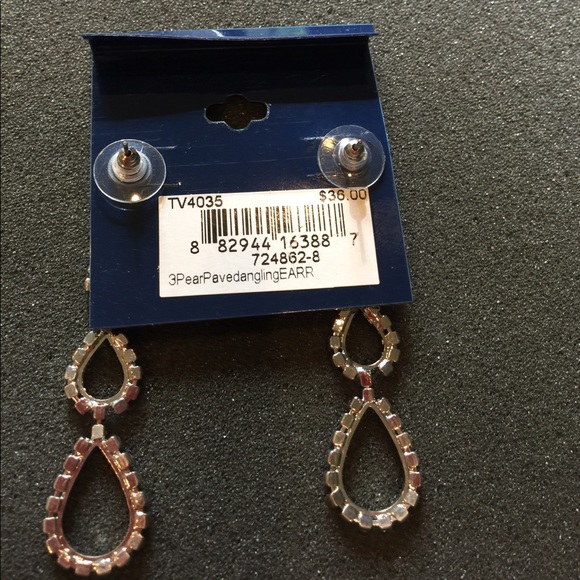 NWT Tara Vanessa Collection Crystal Drop Earrings - Picture 3 of 4