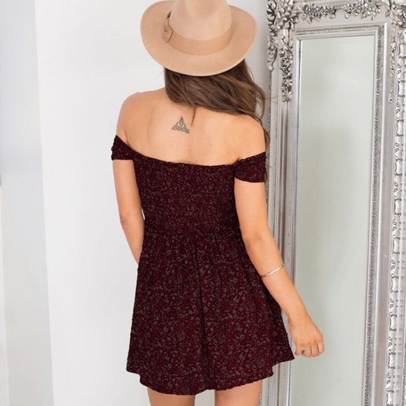 LAST ONE🌷 Floral Off Shoulder Dress - Picture 2 of 7